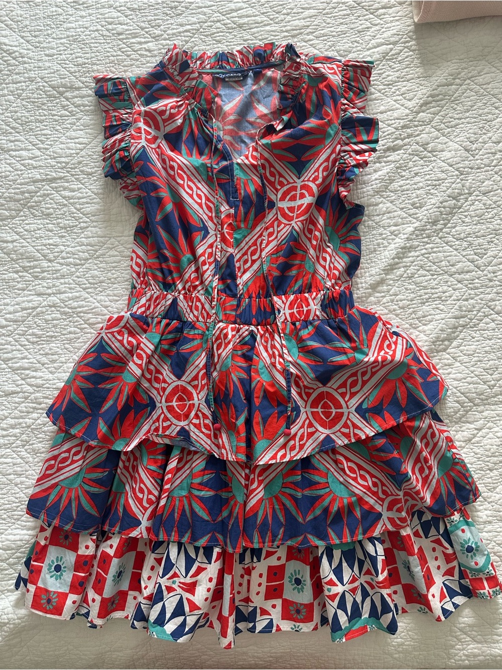 Ro’s garden tiered mini dress